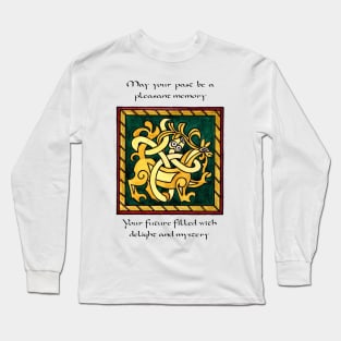 Celtic Design #2 with uplifting thoughtful message Long Sleeve T-Shirt